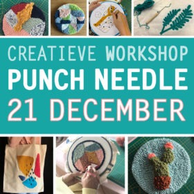 Workshopdag punch needle december LieLie